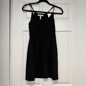 BCBGeneration Black V-Neck Mini Dress